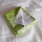 بطانية طفل الفانيلا الخضراء