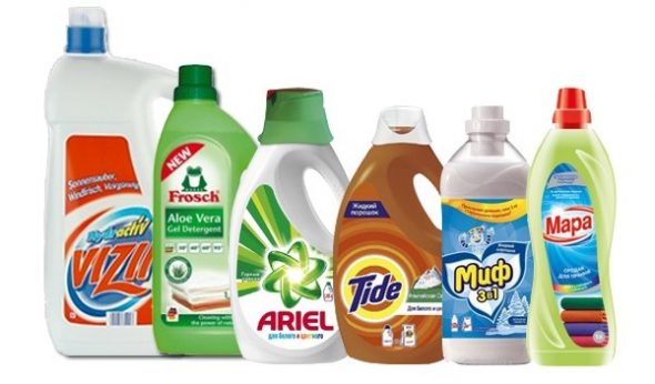 المواد الهلامية للغسيل