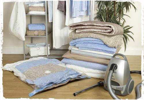 السرير في أكياس فراغ