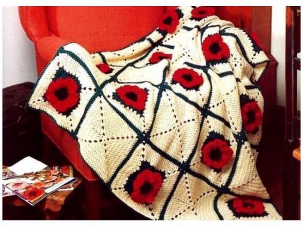 بطانية جاهزة مع الخشخاش