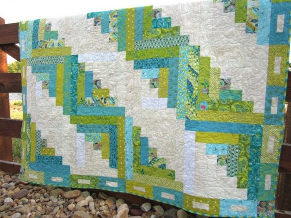 بطانية جميلة من المشارب الملونة