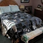 لحاف مصنوعة من الساحات الدنيم يبدو الأصلي