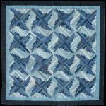 بطانية من الجينز مع نمط مثير للاهتمام