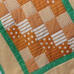 بطانية افعلها بنفسك بألوان بنية خضراء