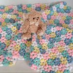 زهرة منقوشة الأطفال المقاصة