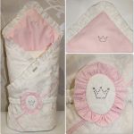 مغلف منقوشة لحديثي الولادة انجليكا