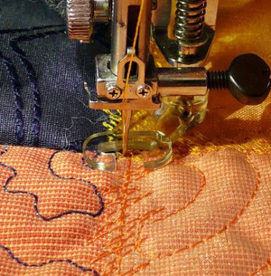 موقف إبرة أسفل في العمل