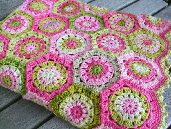 الكروشيه بطانية مسدس