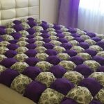 أنيقة مزدوجة بطانية بونبون مع نمط على قطري