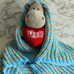 محبوك الأطفال منقوشة قوس قزح السماء