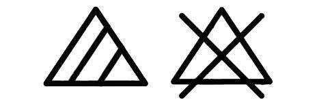 يحظر التبييض والتعرض للكلور.