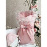 تحويل المغلف طوال الموسم ، وردي ، مع قبعة وقوس في المجموعة