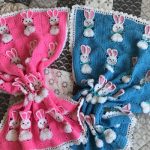 منقوشة للفتيات والفتيان مع الأرانب