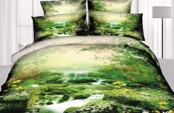 3D الساتان أغطية السرير