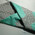 رمادي الفيروز خليط بطانية