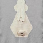 بطانية أنيقة مع الأرنب المرتبطة الحب