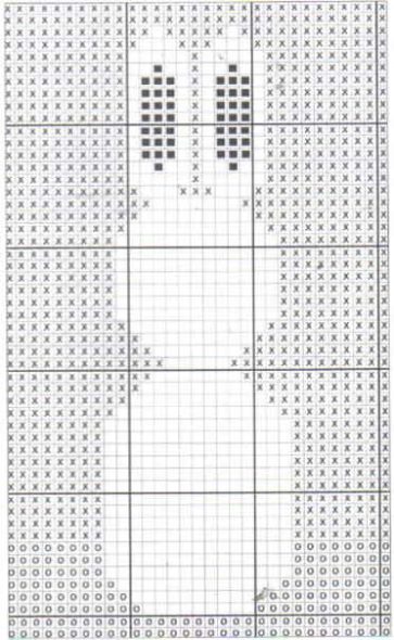 مخطط الحياكة بطانية مع الأرانب