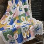 منقوشة البهجة من الساحات مع شظايا ، الأرانب