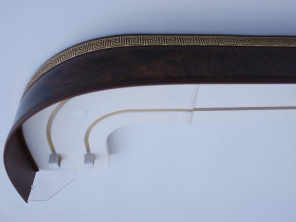 كورنيش بلاستيك صف مزدوج