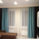 ستائر بلونين مع تول