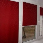 الستائر الدوارة لون بورجوندي