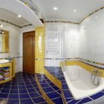 اللون الأزرق في تصميم الحمام