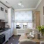 مطبخ داخلي مع تصميم خطي