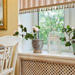 الديكور مهدب الستائر الرومانية تنحنح