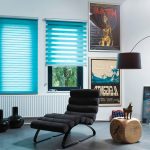 ملصقات في تصميم غرفة المعيشة الحديثة