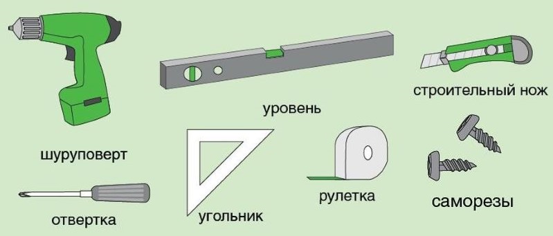 مجموعة من الأدوات لتثبيت الستائر الدوارة