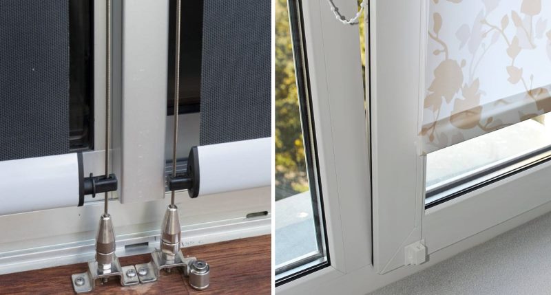 متغيرات تثبيت الستائر على شبكة الإنترنت