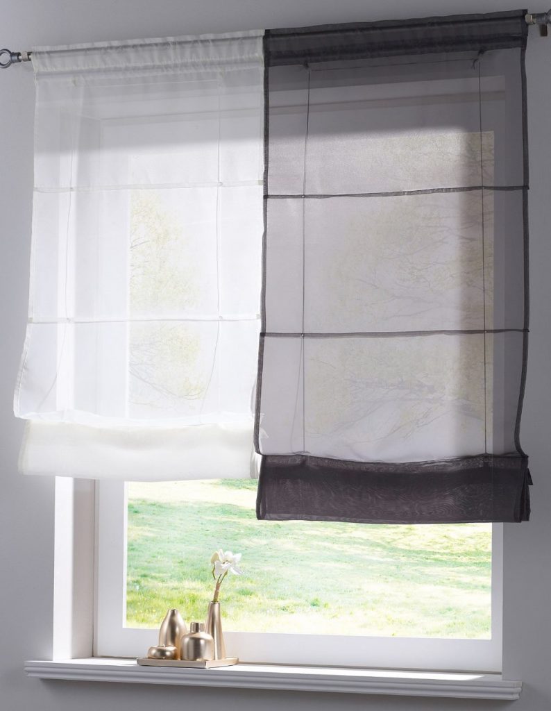 ستائر شفافة رومانية خفيفة