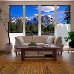 جبال Vysky على الستائر الدوارة