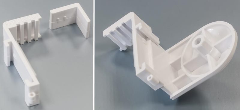 حوامل بلاستيكية لتثبيت الستائر الدوارة على الورقة المتحركة