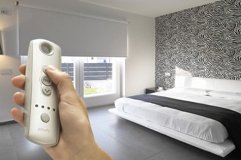 الستائر الدوارة التحكم مع جهاز التحكم عن بعد