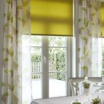 مزيج من الستائر الدوارة مع الستائر على التوالي