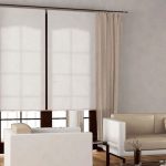 الستائر البيضاء بدلا من الستائر