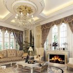 كورنيش سقف أنيق للستائر