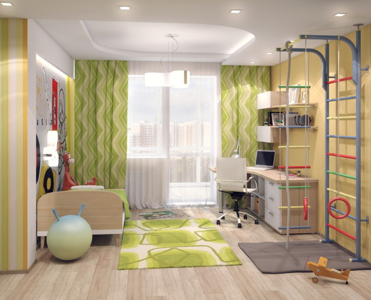 الستائر مع متعرج