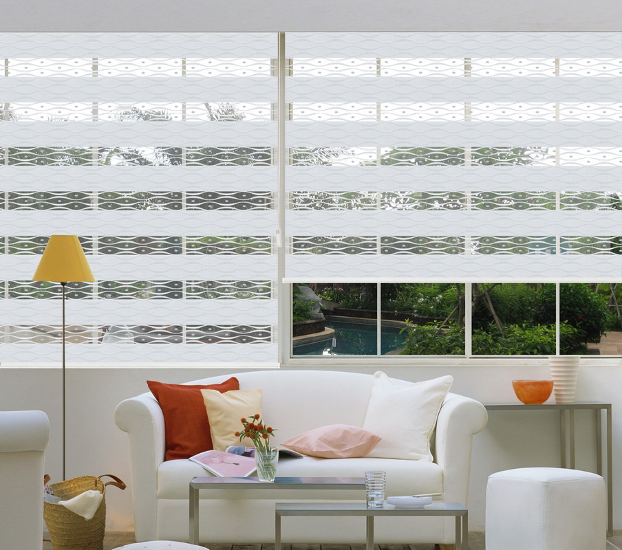 ستائر خفيفة حمار وحشي مصنوعة من القماش الشفاف