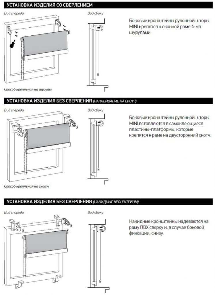 أنماط تركيب الستائر الدوارة على وشاح النافذة