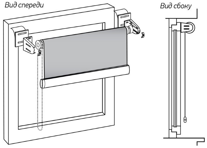 تثبيت الستائر من اليوم إلى الليل اكتب على إطار من البلاستيك مع شريط لاصق
