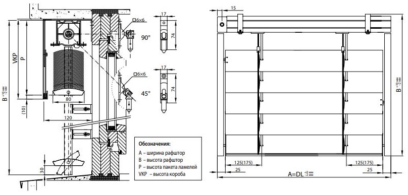 نمط القيادة مع lamellas على شكل ج