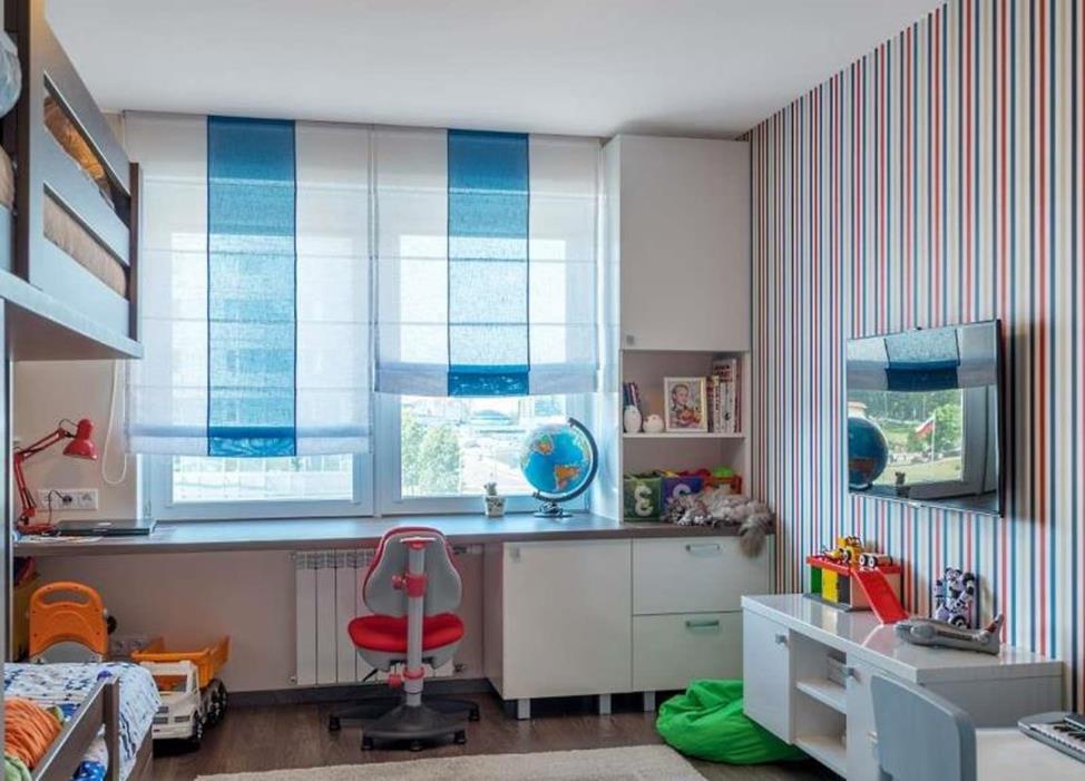 خلفية مخطط في داخل غرفة الأطفال