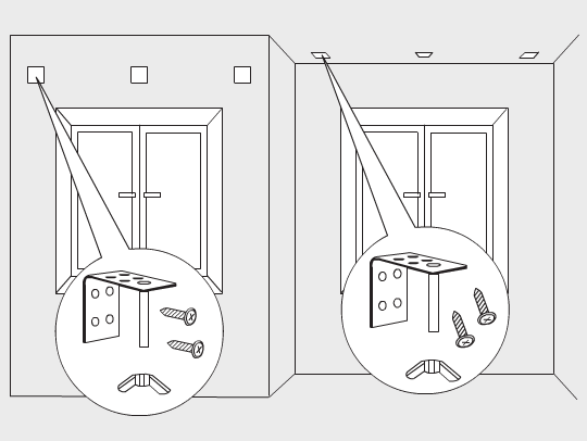 تثبيت الستائر الرومانية