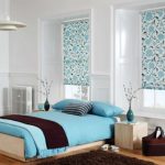 الستائر الدوارة الأزهار لغرفة النوم