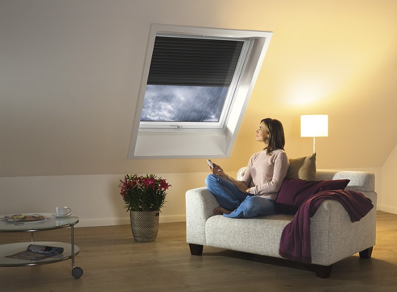 Mansard تحكم مصراع الأسطوانة من جهاز التحكم عن بعد