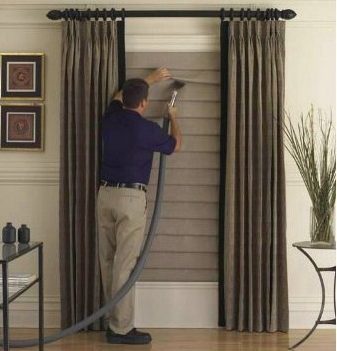 رعاية الستائر الجافة