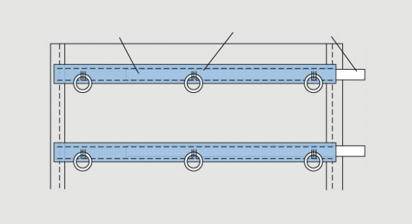 عناصر من الستائر الرومانية
