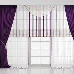 مزيج من أنواع مختلفة من الستائر في نافذة واحدة